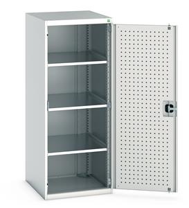 Bott Industial Tool Cupboards with Shelves Bott Perfo Door Cupboard 650Wx650Dx1600mmH - 3 Shelves